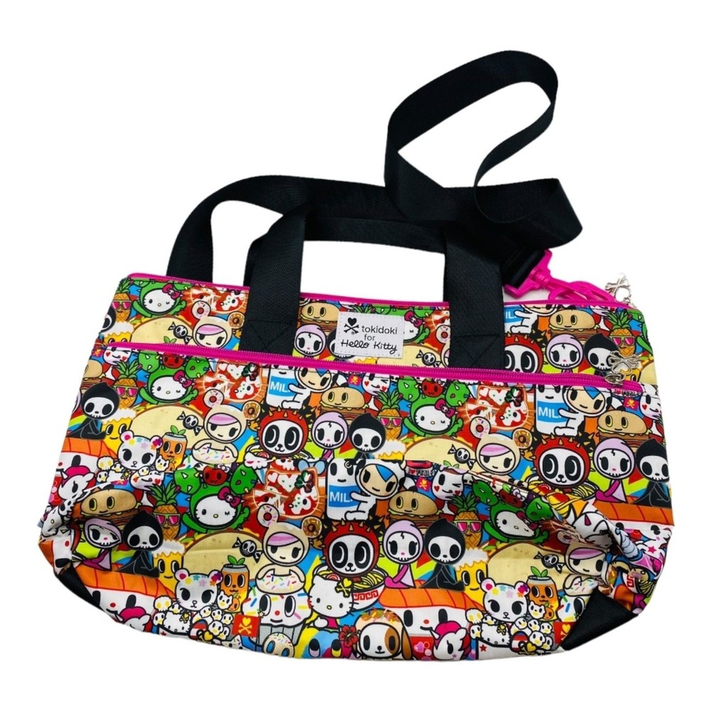 Tokidoki for Hello Kitty Crossbody Bag Sanrio Character Print Satchel‎ Multi
